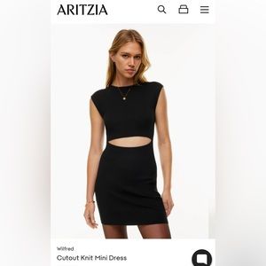 Aritzia Wilfred cutout mini dress